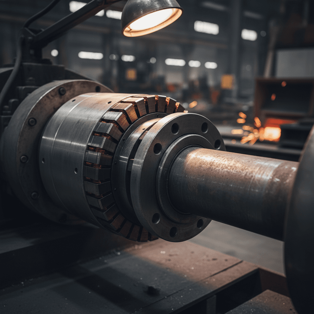 PMDD motor connected directly to drive shaft without gearbox